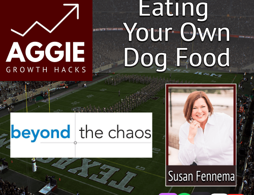 Season 2 Episode 5 – Eating Your Own Dog Food w/ Founder & CEO of Beyond the Chaos, Susan Fennema ’88!